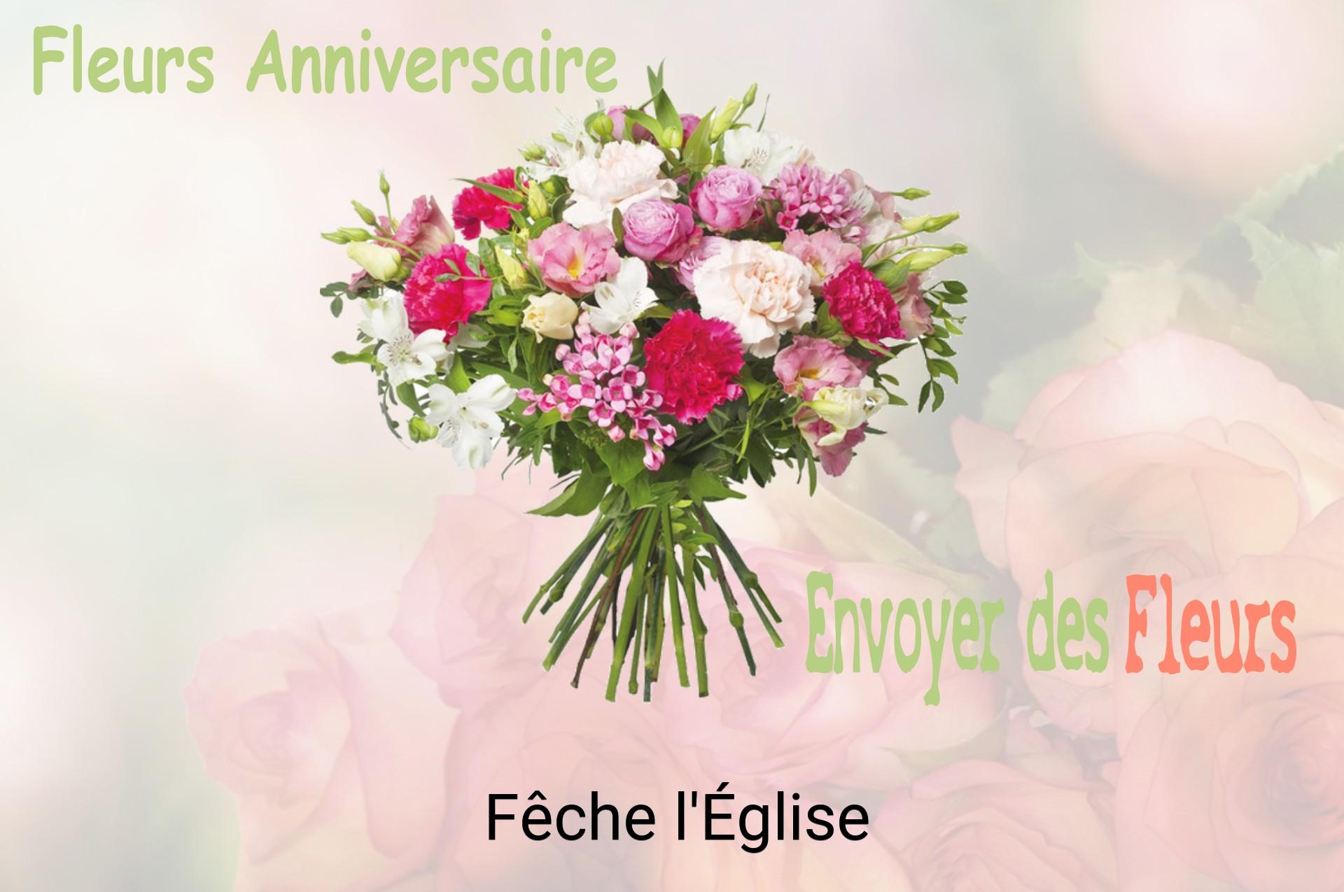 Bouquet de fleurs d’anniversaire livré à Fêche-l'Église